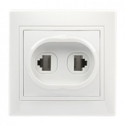 Розетка SMARTBUY (SBE-01w-S1-RJPH) Венера, 1-местная, белый