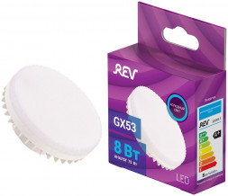 Лампа светодиодная REV 32648 3 GX53 8Вт 6500К