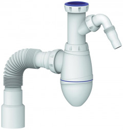 Сантехническая арматура UNICORN А520V - сифон для тюльпана, умывальника без выпуска