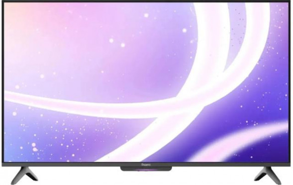 Телевизор ЯНДЕКС 55&quot; YNDX-00076 Бейсик/UHD/VA/KSF LED/Smart YaOS/3-32Гб/БТ/ТВ Станция с Алисой/YandexGPT/Черный