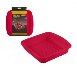 Форма для выпечки MALLONY Форма для выпечки квадратная ROSEO (силикон) (007237)