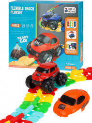 Игрушка NO NAME Автотрек (26х23 см, маш. в компл., длинна трека 120 см, бат. 3*AAA не в компл.) (арт. 2175744)