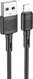 Кабель HOCO (6931474770868) X83iUSB 2.4A Lightning 8-pin черный - 1,0m