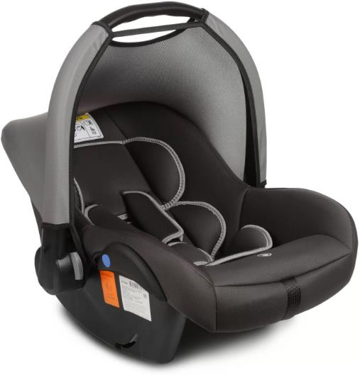 Детское автомобильное кресло ZLATEK KRES4037 Колибри Lux гр.0+, т.серый