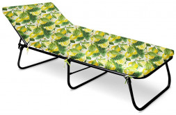 Кровать раскладная с мягким матрасом NIKA НРК4М/Л с лимонами