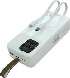 Зарядное устройство MORE CHOICE (4620202550644) PB55-30 с кабелем 1USB 3.0A 22.5W PD - 30000mAh белый