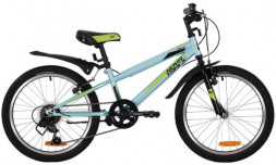 Велосипед NOVATRACK 20SH6V.RACER.BL20 20" RACER, голубой 139725