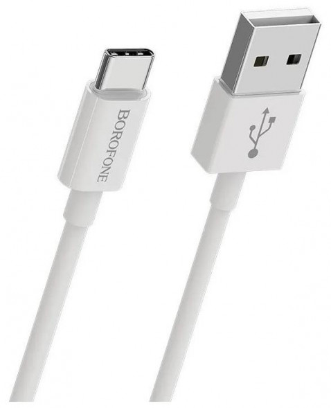 Кабель TYPE-C BOROFONE (6931474703309) BX22 &quot;Bloom&quot; USB-Type-C 2A 1М белый