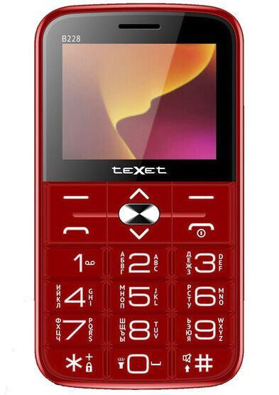 Телефон мобильный TEXET TM-B228 Red