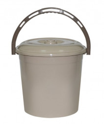 Ведро VIOLET Ведро 10л с крышкой (латте) 21020