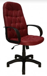 Кресло компьютерное ЯрКресло Кресло Кр61 ТГ ПЛАСТ ЭКО8 (экокожа бордо)