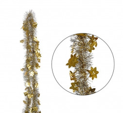 Мишура ВОЛШЕБНАЯ СТРАНА Мишура &quot;Снежинка&quot; золото 7737