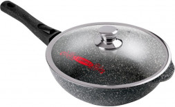 Сотейник ГОРНИЦА Ст2613аг Гранит а/пр литой 26см съемн/руч стекл/кр