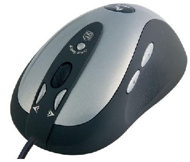 Мышь проводная A4TECH SWOP-80 USB серебро/черный
