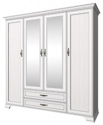 Модульная мебель АНРЭКС TIFFANY Шкаф 4D2S цвет вудлайн кремовый (7 уп.)