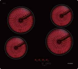 Варочная поверхность HYUNDAI HHE 6410 BG черный