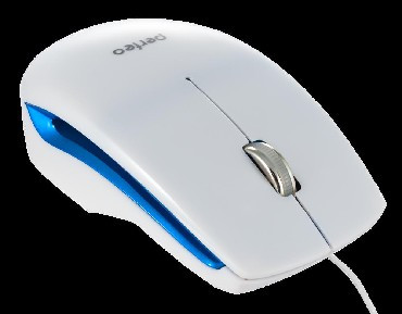 Мышь компьютерная PERFEO PF-3108-OP-W FASHION бело-синий