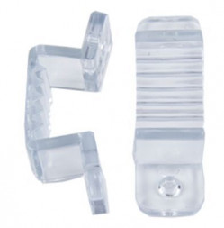 аксессуары для светильников ECOLA SCHL12ESB LED STRIP 220V CONNECTOR HOLDER скоба крепежная для IP68 12X7 ленты уп. 10шт