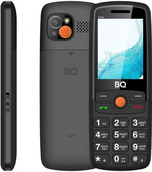 Телефон мобильный BQ 2459 Care Black BQ 2459 Care Black
