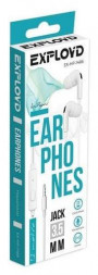 Наушники EXPLOYD (EX-HP-1466) 3.5mm/белый/1.2М/Blow