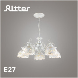 СВЕТИЛЬНИКИ ПОТОЛОЧНЫЕ, ЛЮСТРЫ RITTER 52514 1 Romantic 156/5 5хE27