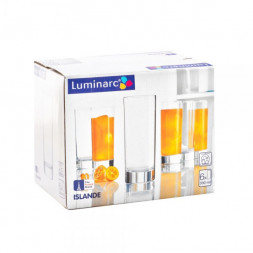 Посуда LUMINARC ИСЛАНДИЯ наб. стаканов 6 шт 330 мл высокие (J0040)
