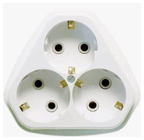 Розетка Кунцево-Электро Розетка откр.уст.двухмест. с з/к , з/ш и пласт. изолир. РА16-327