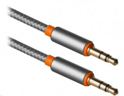 Аудиокабель DEFENDER (87514) JACK01-03 Серый JACK M- JACK M, 1.2 м