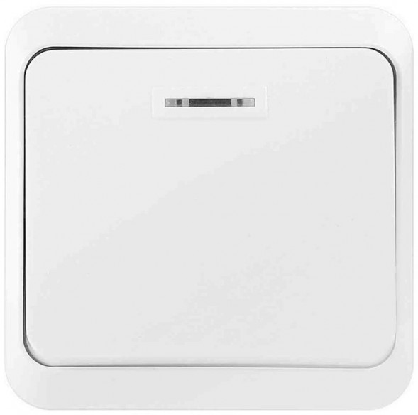 выключатель SMARTBUY (SBE-03w-10-SW1-1) Юпитер, 1-клавишный, белый
