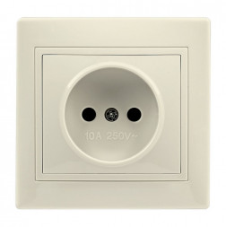 Розетка SMARTBUY (SBE-01i-10-S1-N-c) Венера, 1-местная, бежевый