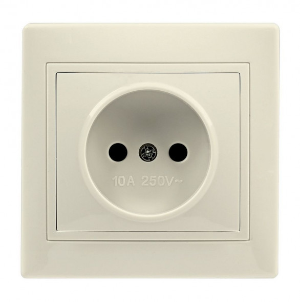 Розетка SMARTBUY (SBE-01i-10-S1-N-c) Венера, 1-местная, бежевый