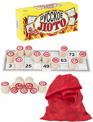 Настольные игры РЫЖИЙ КОТ Русское лото деревянные бочонки Арт. ИН-4077