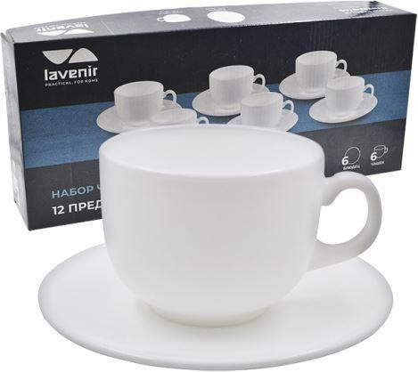 Чайный набор LAVENIR CB210-12 WHITE.