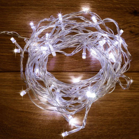 Гирлянда NEON-NIGHT (303-305) ТВИНКЛ 20 м, прозрачный ПВХ, 160 LED Белый, не соединяется