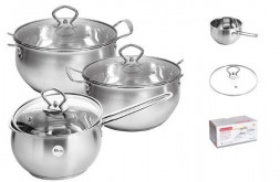 Набор кастрюль MAYER&BOCH 31006 Набор посуды 6пр 1,7+2,3+3,0 л MB (х12)