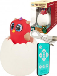 Светильник детский NO NAME Совенок (звук,свет,пульт,пластик, USB в к-те,в кор.)(12x12x17,5 cм) ИК-8485 ПП-00194905