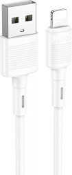 Кабель HOCO (6931474770875) X83iUSB 2.4A Lightning 8-pin белый - 1,0m
