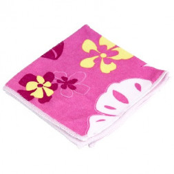 хоз. Принадлежности РЫЖИЙ КОТ M-04P салфетка из микрофибры с рисунком (розовая) 30*30см (310210)