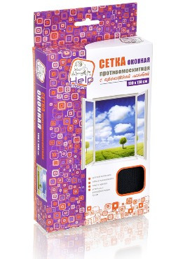 Средство от насекомых HELP 80002 сетка противомоскитная с крепежной лентой 130*150 см