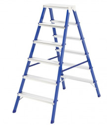 Стремянка СИБРТЕХ Стремянка двусторонняя 6ст., стальная, Россия 97936