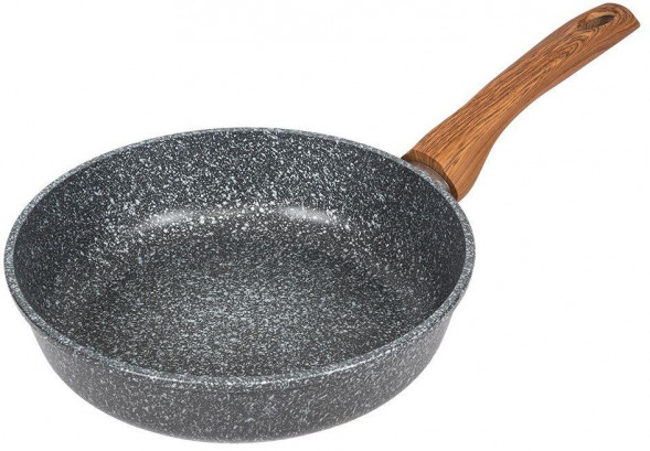 РОССИЯ Сковорода 240/65мм Гармония МРАМОР пласт/руч. без кр, с2451мр