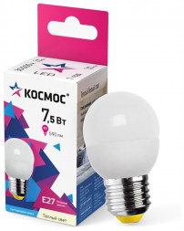 Лампа светодиодная КОСМОС LKECLED7.5WGL45E2730