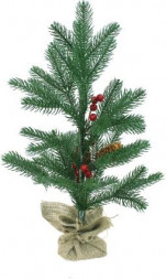 Ель BEATREES Ель Декоративная зеленая с шишками и ягодами в мешке 0,45 м (10) 1036045