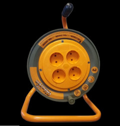 Удлинители GLANZEN EB-30-004, на катушке, б/з, 4 роз - 30м