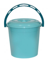 Ведро VIOLET 10л с крышкой (мята) 21023