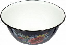 Миска КМЗ 40315-143/5 эмал 4,0л с рис яркоокрашенная