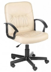 Кресло компьютерное OLSS Кресло ЧИП Ультра бежевый экокожа