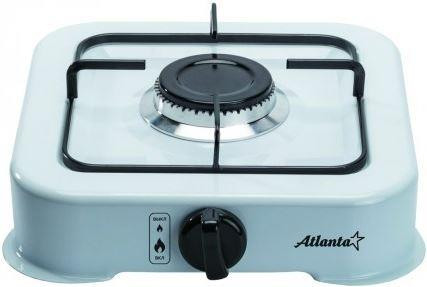 Плита газовая настольная одноконфорочная ATLANTA ATH-1802 (white)