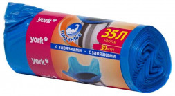 Мешки для мусора YORK с завязками YORK 35л (30шт.) 902160