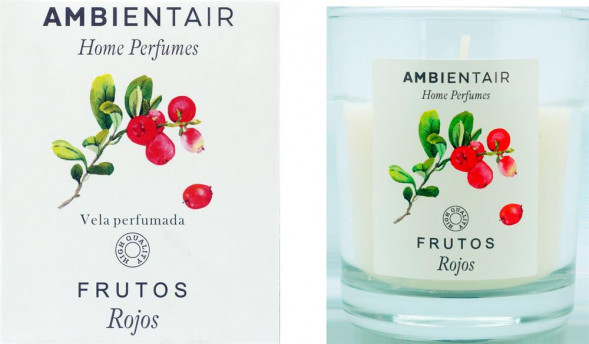 Свеча AMBIENTAIR ароматизированная в стакане VV001RRAP Красные фрукты Frutos Rojos